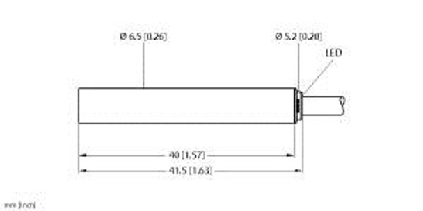 Turck Bi2-Eh6.5-Ap6X Inductive Sensor, With Increased Switching Distance, Standard