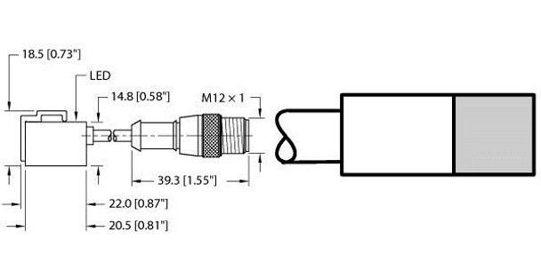 Turck Bim-Psm-Ap6X-2-Rs4T W/O Bkt Magnetic Field Sensor, For Pneumatic Cylinders