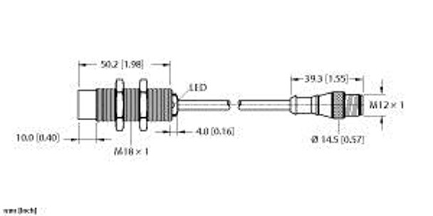 Turck Ni10-G18-An6X-0.5-Rs4T Inductive sensor