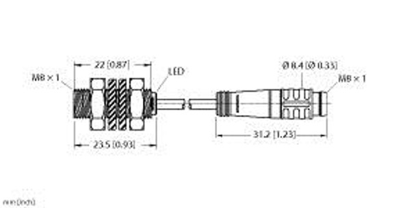 Turck Bi2-Eg08K-Ap6X-0.2-Psg3 Inductive Sensors