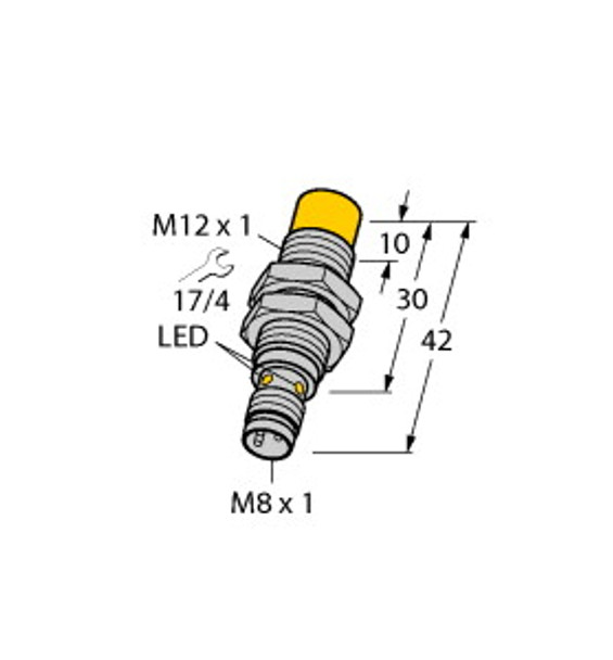 Turck Ni5-G12K-Ap6X-V1131 Inductive Sensor, Standard