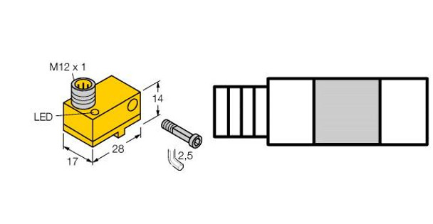 Turck Bim-Nst-An6X-H1141 Magnetic Field Sensor, For Pneumatic Cylinders