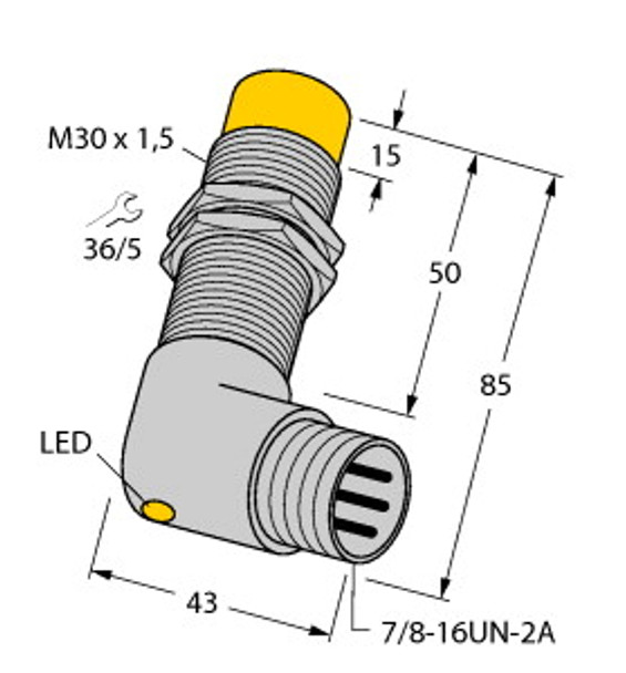 Turck Ni15-G30-Ap6X-B1441 Inductive Sensor, Standard