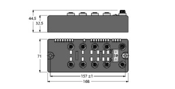 Turck Blcdn-8M12L-8Di-P-8Di-P BL compact? fieldbus station for DeviceNet?, 16 Digital PNP Inputs