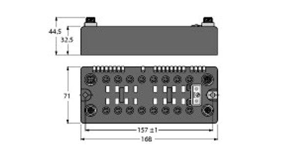 Turck Blcdn-16M8Lt-8Xsg-P-8Xsg-P BL compact? fieldbus station for DeviceNet?, 16 Configurable Digital PNP Channels