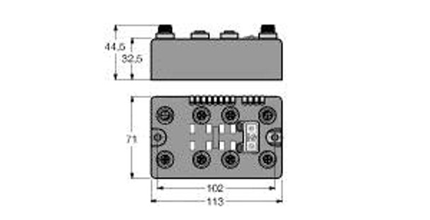 Turck Blcdn-4M12Wmt-4Ai-Vi/Cs30028 BL compact? fieldbus station for DeviceNet?, 4 Analog Inputs for Current or Voltage