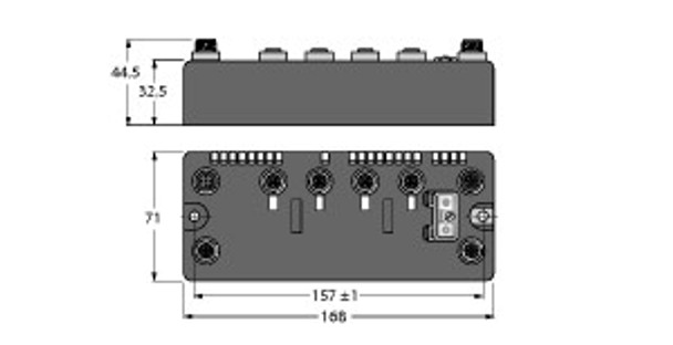 Turck Blcdp-4M12Lt-2Ai-Pt-2Ai-Pt BL compact? fieldbus station for PROFIBUS-DP, 4 Analog Inputs for Pt and Ni Sensors