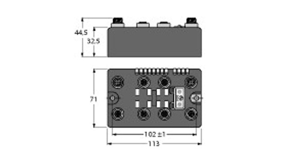 Turck Blcco-4M12Mt-4Do-2A-P BL compact? fieldbus station for CANopen, 4 Digital PNP Outputs