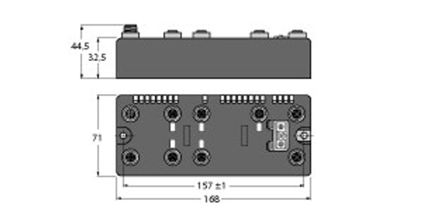 Turck Blcen-5M12Lt-1Cnt-Enc-8Di-Pd BL compact? multiprotocol fieldbus station for Industrial Ethernet, Digital Counter/Encoder Interface and 8 Digital PNP Inputs