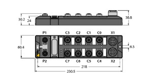 Turck Tben-L4-En1 Ethernet Spanner, Master to master data exchange, NAT router, 16 digital PNP inputs