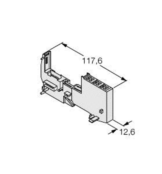 Turck Bl20-P3S-Sbb BL20 base module, Screw connection