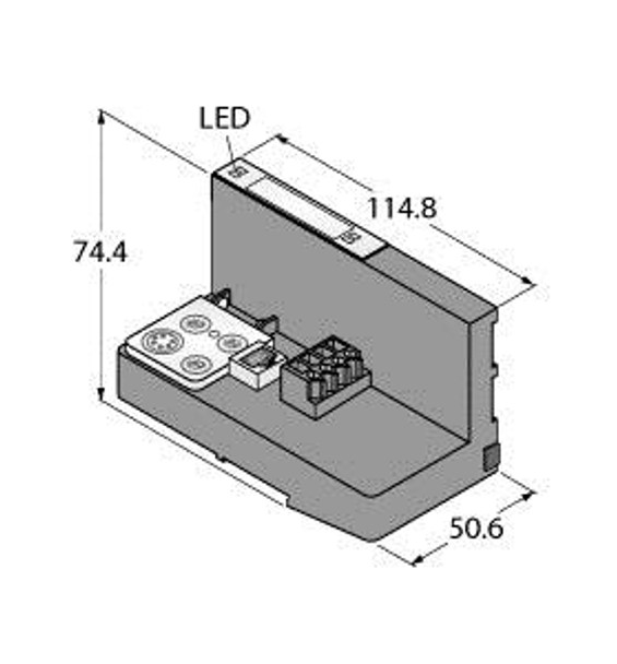 Turck Bl20-Gw-En Gateway for the BL20 I/O System, Gateway for MODBUS TCP