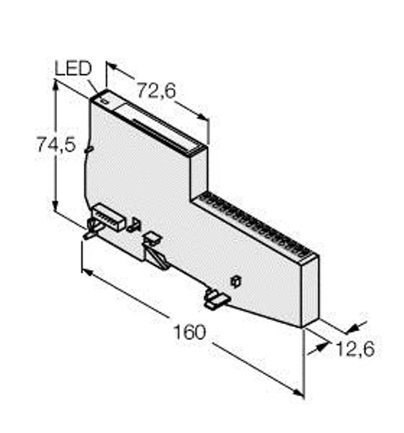 Turck Bl20-E-4Ao-U/I BL20 Economy Module, 4 Analog Outputs for Current/Voltage