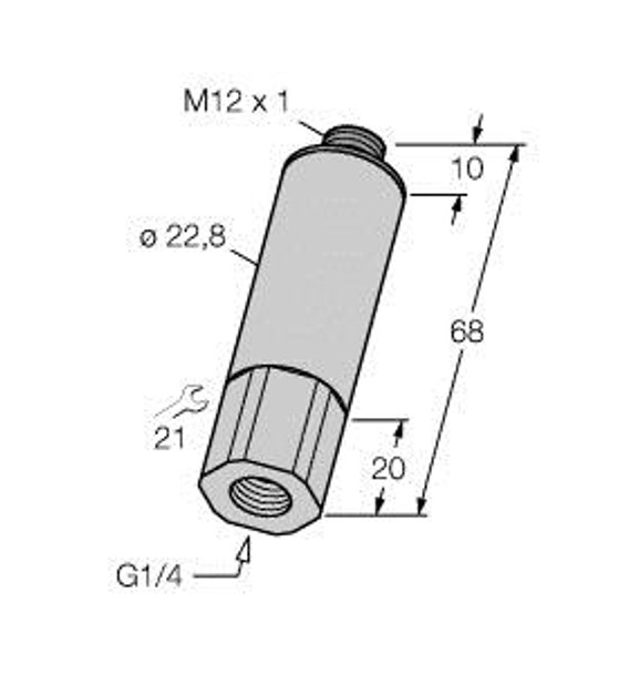 Turck Pt01Vr-11-Li3-H1131 Pressure Transmitter, With Current Output (2-Wire)