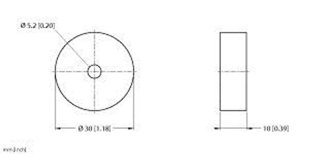 Turck Ds-R30 Accessories, Spacer, BL ident