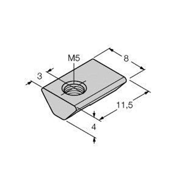 Turck Mn-M5-Q25 Accessories, Sliding Block, For Linear Position Sensors