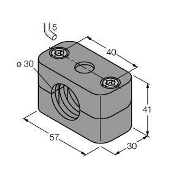 Turck Bss-30 Accessories, Mounting Clamp