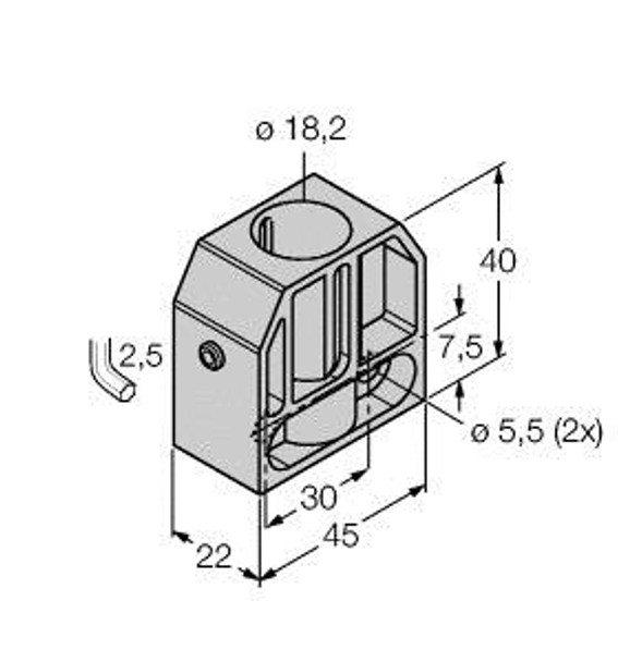 Turck Bs 18 Accessories, Mounting Clamp