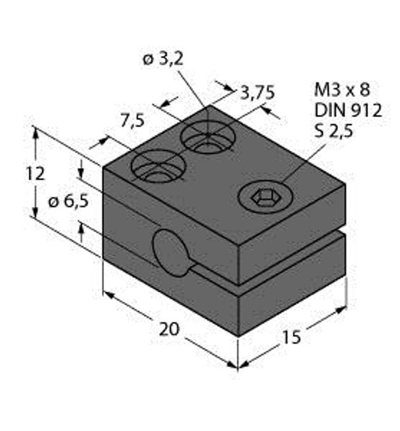 Turck Mbs65 Accessories, Mounting Clamp