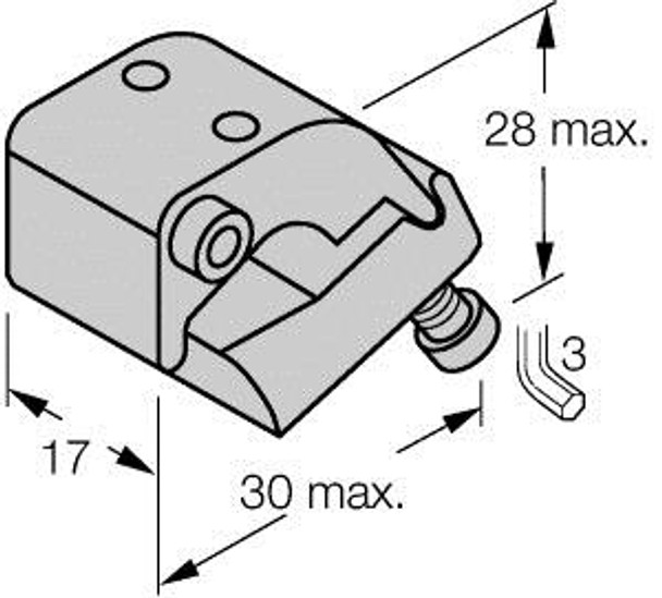 Turck Klq1Z Accessories, Mounting Bracket, For Tie-Rod Cylinders