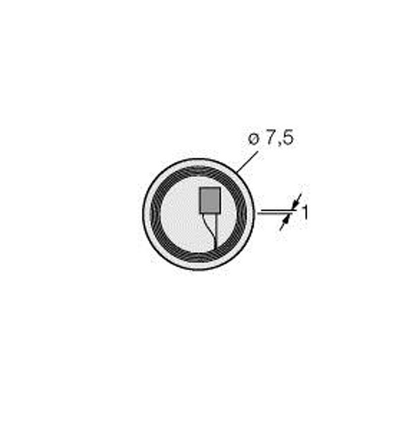 Turck Tw-R7.5-B128 100 Pcs Tag, HF, BL ident