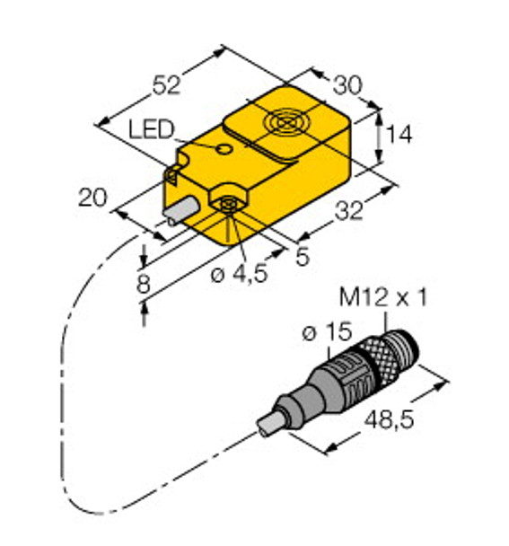 Turck Tn-Q14-0.15-Rs4.47T Read/write Head, BL ident