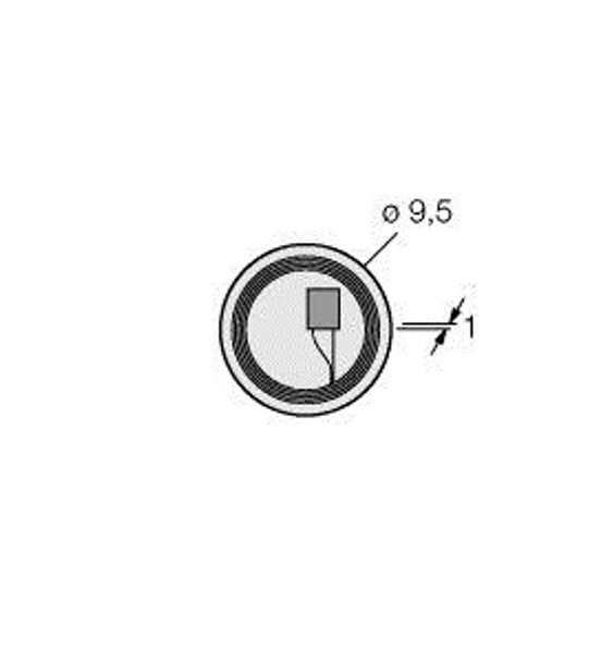 Turck Tw-R9.5-B128 100 Pcs Tag, HF, BL ident