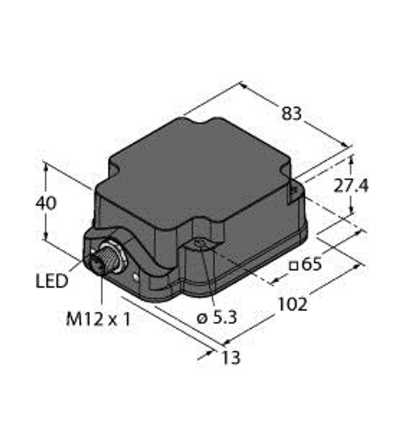 Turck Tnslr-Q80Wd-H1147 Read/write Head, BL ident