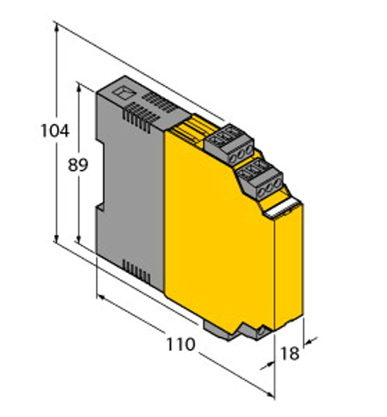 Turck Im1-22Ex-R Isolating switching amplifier, 2-channel, TV 04 ATEX 2553