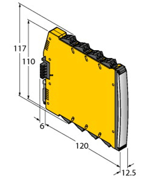 Turck Im12-Fi01-1Sf-1I1R-Cpr/24Vdc Frequency Transducer/Pulse Counter, 1-channel