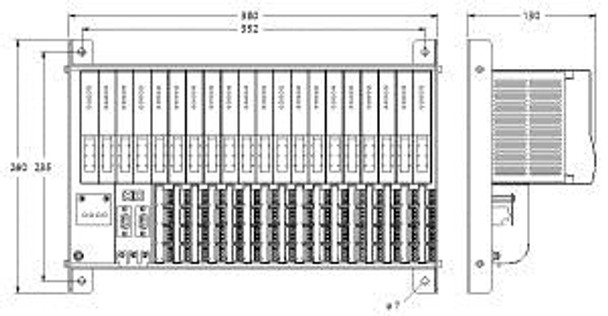 Turck Mt16-3G excom I/O System, Module Rack for 16 Modules, Zone 2, PTB 00 ATEX 2194 U