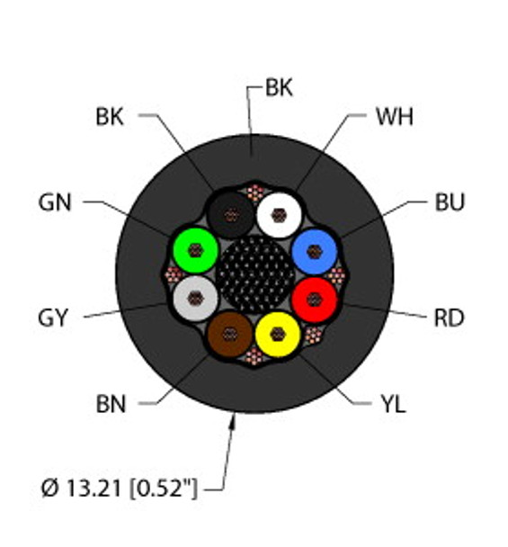 Turck Blk,Ex60,4Stpdx18,S,Tcerdb,Itcerdb,Ff Fieldbus Technology Cable, Reelfast Bulk Cable