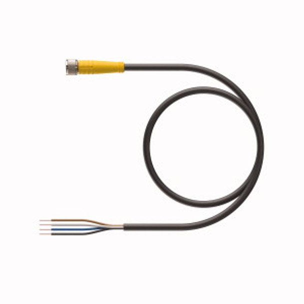 Turck Pkg 4M-10/S90/S101 Single-ended Cordset, Connection Cable, 2 m