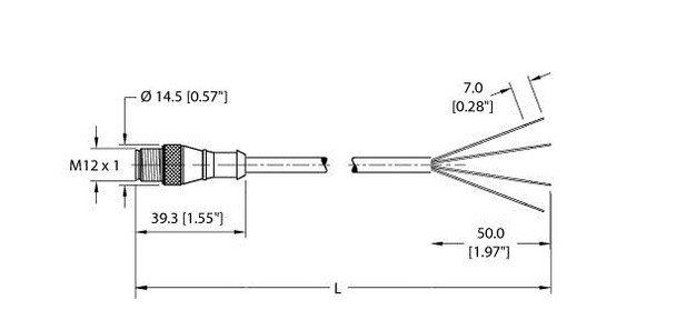 Turck Rs 4.4T-9 Actuator and Sensor Cable, Connection Cable