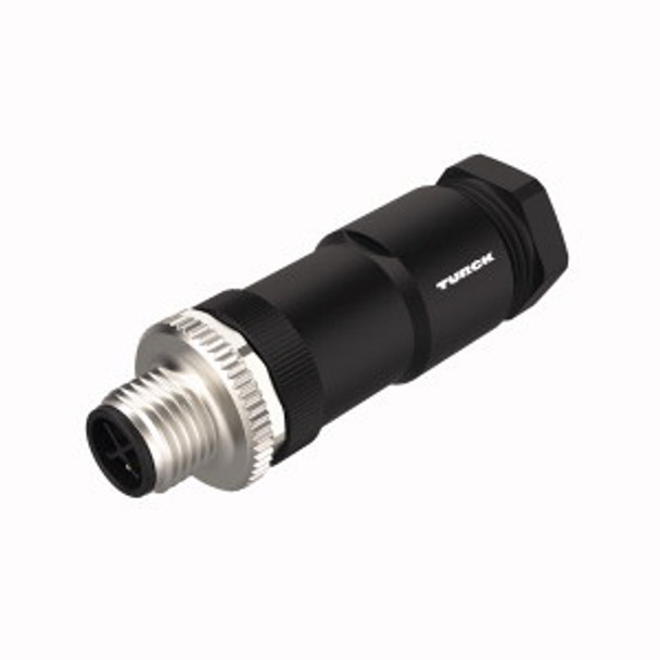 Turck Rs46Ps-S-0 M12 Power, Field-Wireable Connector, Male Connector M12ÿÿ1, Straight