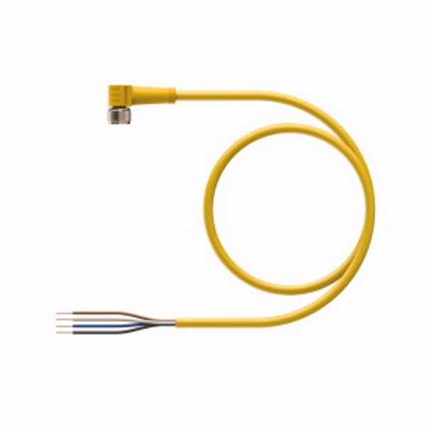 Turck Pkw 4M-5 Single-ended Cordset, Right angle Female Connector