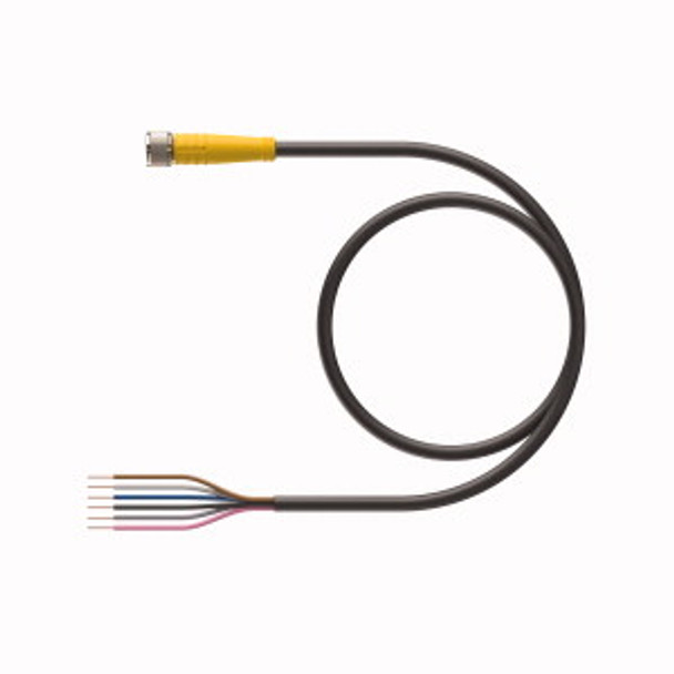 Turck Pkg 6M-10/S90 Single-ended Cordset, Straight Female Connector