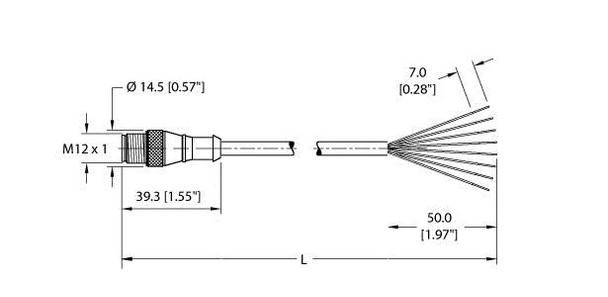 Turck Rs 8T-20 Actuator and Sensor Cable, Connection Cable