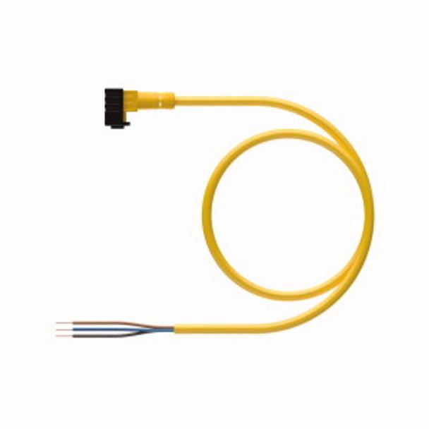Turck Pkw 3Z-38 Single-ended Cordset, Right angle Female Connector