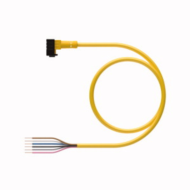 Turck Pkw 6Z-22 Single-ended Cordset, Right angle Female Connector