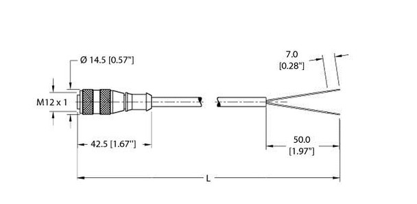 Turck Rk 4.22T-49 Actuator and Sensor Cable, Connection Cable