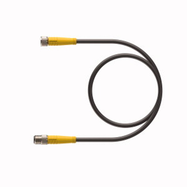 Turck Pkg 4M-0.8-Psg 4M/S90/S618 Double-ended Cordset, Straight Female Connector to Straight Male Connector