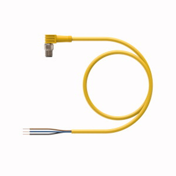 Turck Psw 3M-0.7 Single-ended Cordset, Right angle Male Connector