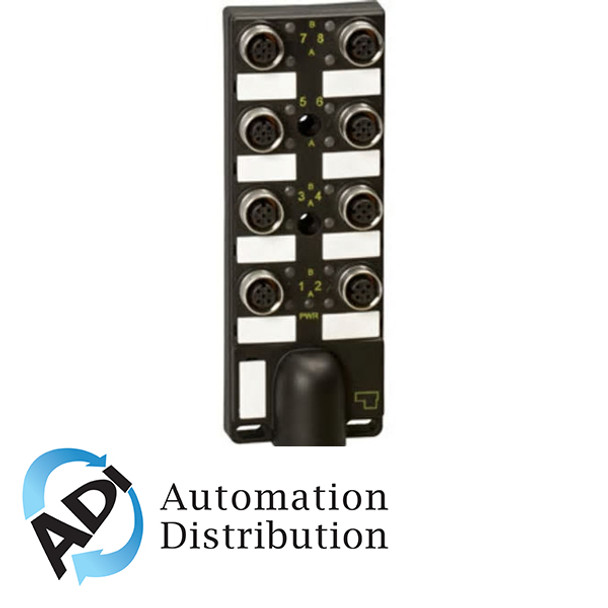 Turck 8Mb12-5P3-5 8-port Junction Box with cable Home Run, M12 eurofast I/O Ports 777000590