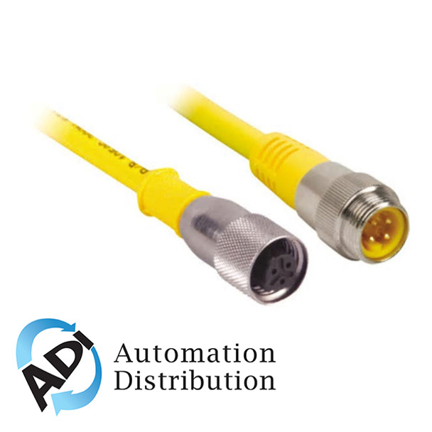 Turck Kb 3T-2-Rsm 30 Double-ended Cordset, Straight Female Connector to Straight Male Connector 777000602