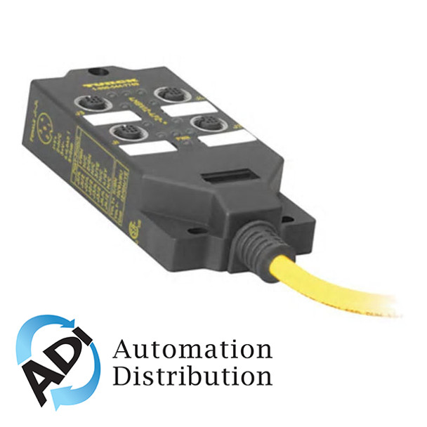 Turck 4Mbv12-4P2-15 4-port Junction Box with Cable Home Run, M12 eurofast I/O Ports 777001325