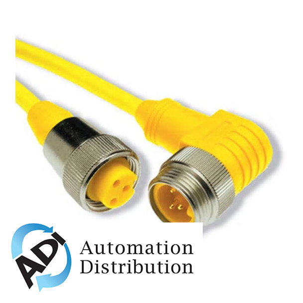 Turck Rsv Rkv 30-20M/S90 Double-ended Cordset, Straight Male Connector to Straight Female Connector 777008105