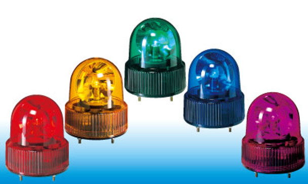 Patlite SKHB-120A-G+FA001 Rotating warning light with alarm, direct mount. Green