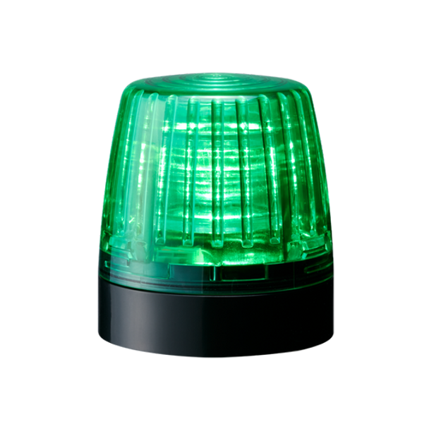 Patlite NE-24A-G Continuous LED indicator light; Black base. Green