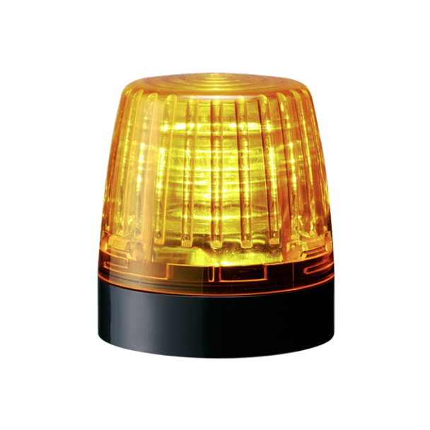 Patlite NE-24A-Y Continuous LED indicator light; Black base. Amber